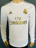 2019-2020 Adidas Real Madrid CF Long Sleeve Home Shirt Player Issue Sergio Ramos Climachill