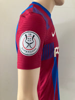 2021-2022 Nike FC Barcelona Player Issue Home Shirt Pedri Spanish Super Cup BNWT