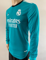 2021-22 Adidas Real Madrid CF Player Issue Third Shirt Long Sleeve HEAT. RDY BNWT