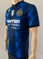2021-2022 Inter Milan Home Shirt Barella Serie A MVP BNWT Size S