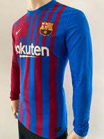 2021 2022 FC Barcelona Long Sleeve Home Shirt Dembélé Kitroom Player Issue Size L