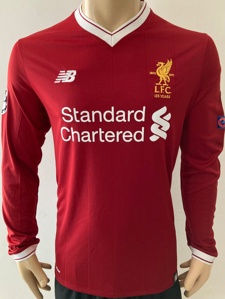 2017 2018 Liverpool home shirt long sleeve UEFA Champions League 125 years special edition size M