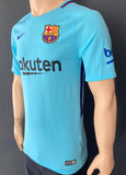 2017-2018 FC Barcelona Away Shirt Messi La Liga BNWT Size M