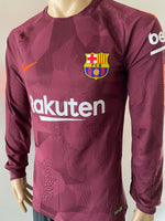 2017 2018 Barcelona Third shirt Messi player issue kitroom long sleeve Liga version new with tags, size M