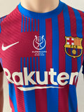 2021-2022 Nike FC Barcelona Player Issue Home Shirt Pedri Spanish Super Cup BNWT