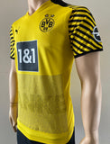 2021-2022 Borussia Dortmund Home Shirt DANKE Witsel Special Edition Vs Leipzig Thank You Size M