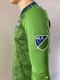 2018 Seattle Sounders Home Shirt Player Issue Long Sleeve MLS Pre Owned Size S