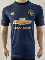 2018-2019 Manchester United Player Issue Third Shirt Champions League Lukaku BNWT Size M