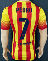 2013-2014 FC Barcelona Player Issue Away Shirt Pedro La Liga Dri-Fit