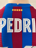 2021-2022 Nike FC Barcelona Player Issue Home Shirt Pedri Spanish Super Cup BNWT