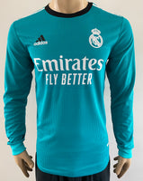 2021-22 Adidas Real Madrid CF Player Issue Third Shirt Long Sleeve HEAT. RDY BNWT