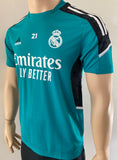 2021-2022 Adidas Real Madrid CF Player Issue UCL Pre-Match Shirt Rodrygo Primeblue BNWT