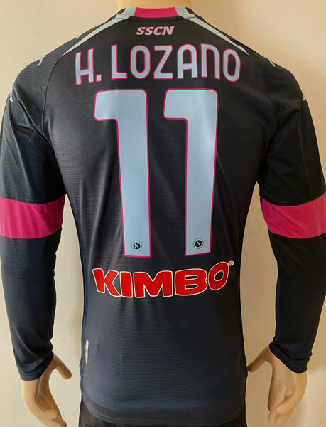 2020-21 Kappa SSC Napoli Long Sleeve Third Shirt Hirving Lozano Kombat Player Issue BNWT