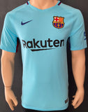 2017-2018 FC Barcelona Away Shirt Messi La Liga BNWT Size M