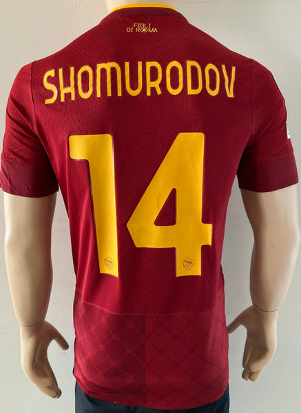 2022 2023 AS Roma home shirt New Balance badges UEFA Conference League tittle holders Shomudorov size M