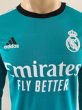 2021-22 Adidas Real Madrid CF Player Issue Third Shirt Long Sleeve HEAT. RDY BNWT