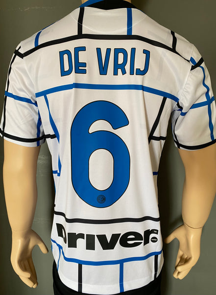 2020 2021 Inter Milán Away Shirt de Vrij stilscreen new with tags size M