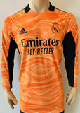 2021-22 Adidas Real Madrid CF Long Sleeve Goalkeeper Shirt Courtois La Liga Kitroom Player Issue