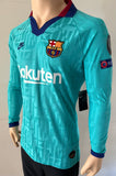 2019 2020 Barcelona Long Sleeve Third Shirt Griezmann Champions League Kitroom Player Issue BNWT