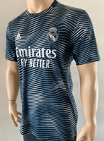 2018-2019 Adidas Real Madrid X Parley Player Issue Pre-Match Shirt Climalite