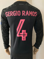 2020 2021 Real Madrid third shirt Long sleeve authentic Sergio Ramos UEFA Champions League mint condition size S