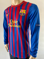 2011 2012 barcelona home shirt long sleeve Thiago player issue kitroom printed tag champions league