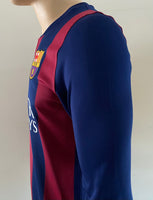 2014-2015 Nike FC Barcelona Long Sleeve Home Shirt Messi Dri-Fit