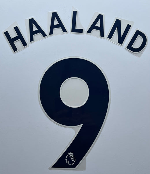 2022 2023 home Manchester City name set number Haaland avery dennison English Premier League