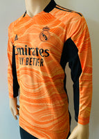 2021-22 Adidas Real Madrid CF Long Sleeve Goalkeeper Shirt Courtois La Liga Kitroom Player Issue