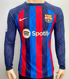 2022 2023 Barcelona Home Shirt Pedri Long sleeve player issue kitroom  size M ( fitted )