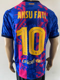 2021-22 Nike FC Barcelona Third Shirt Ansu Fati UCL Dri-Fit