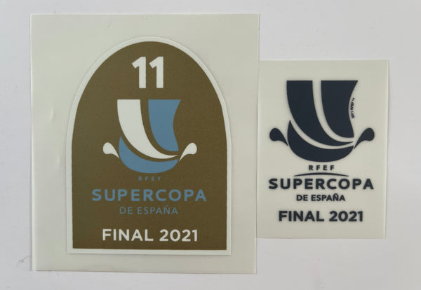 2021 Real Madrid Spain Super Cup mdt match badge player issue badge text print