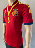 2013 Adidas Spain Confederations Cup Home Shirt Iniesta Climacool