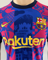 2021-2022 FC Barcelona Third Shirt Gavi Champions League Kitroom Player Issue Mint condition Size M