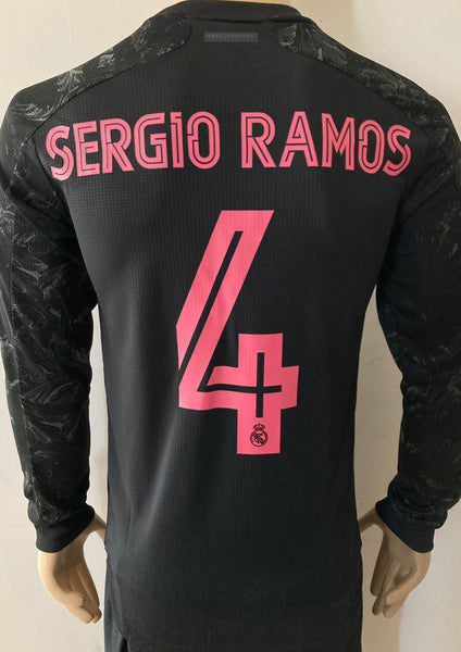 2020 2021 Real Madrid shirt third Sergio Ramos player issue authentic SAMPLE Sergio Ramos Avery Dennison size M
