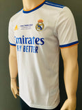 2021 2022 Real Madrid Vinicius Jr Home Shirt Final Paris UEFA Champions League with Match Detail and name set new with tags size small