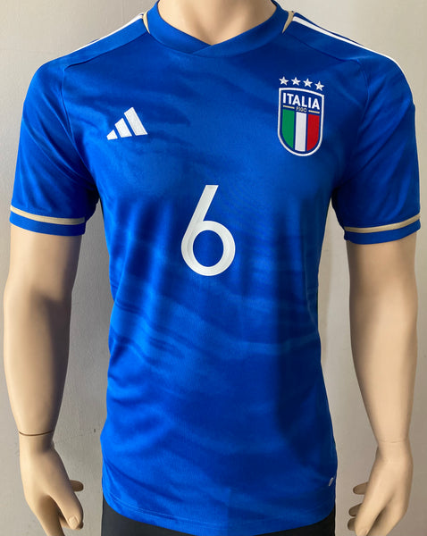 2023-2024 Italy Home Shirt Verratti DekoGraphics New BNWT Size S