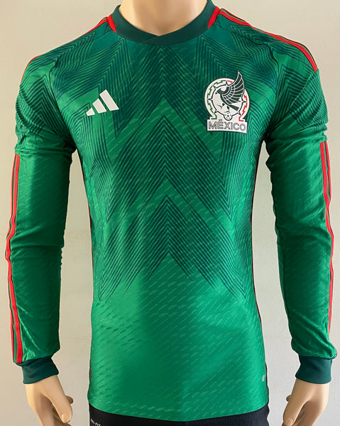 2022-2023 Adidas Mexico World Cup Player Issue Home Shirt Long Sleeve HEAT. RDY BNWT