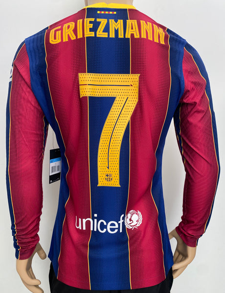 2020 2021 Barcelona home shirt Griezmann long sleeve player issue kitroom king cup