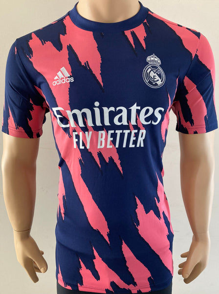 2020-2021 Adidas Real Madrid Pre-Match Shirt Worn by Vini Jr Aeroready