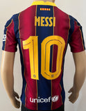 2020 2021 Barcelona Home Shirt Messi kids children new with tags name set size small