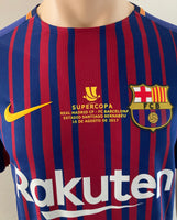 2017-18 Nike FC Barcelona Player Issue Home Shirt Luis Suárez Supercopa de España Aeroswift BNWT