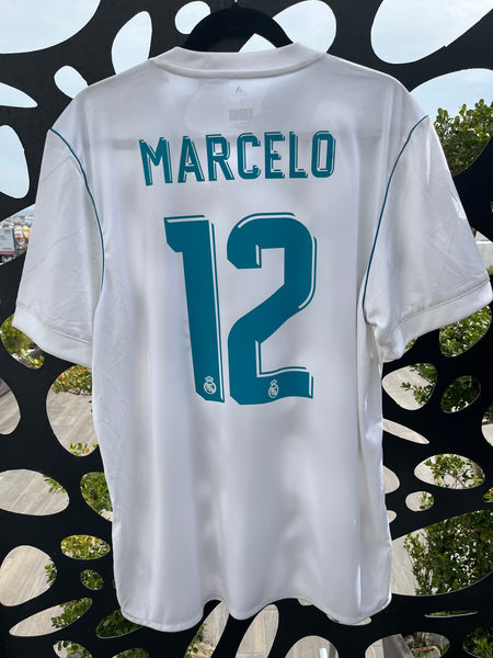 2017 2018 Real Madrid Home Shirt Marcelo name set sporting ID New With tags size L