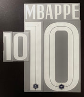 2020-2021 France Home Name Set and Number Kylian Mbappe Euro Monblason