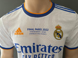 2022 Real Madrid home shirt final 2022 paris kitroom size 4 Asensio player issue