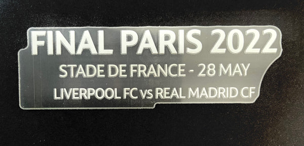Match detail Real Madrid Vs Liverpool final Paris 2022 Avery Dennison MDT
