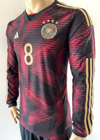 2022-23 Adidas Germany World Cup Away Long Sleeve Shirt Goretzka Player Issue