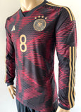 2022-23 Adidas Germany World Cup Away Long Sleeve Shirt Goretzka Player Issue