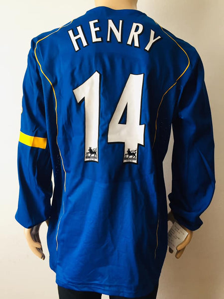 Jersey Arsenal 2005-06 Visita M\L Version jugador Utileria termosellada Henry