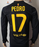Jersey Nike FC Barcelona 2011-12 Away/Visitante Pedro 17 Long sleeve Manga larga Champions League